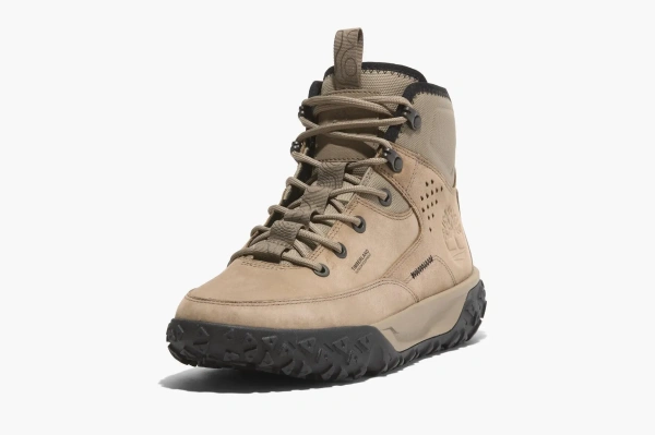 Timberland Greenstride Motion 6 Mid Hiking Boot Beige Nubuck 