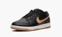 Nike Dunk Low Black / Amber Brown 