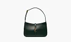 Saint Laurent Bronze Monogram Le 5 A 7 Hobo Bag in Smooth Leather Vert Fonce