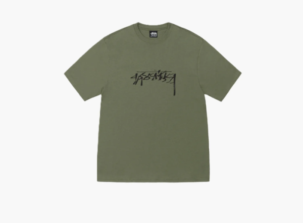 Stussy Sliced Tee Olive 