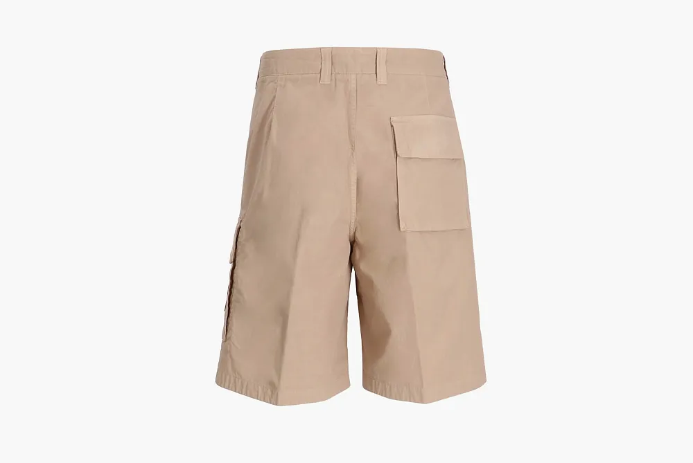 Stone Island Bermuda Cargo Shorts Beige