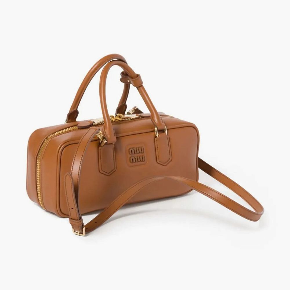 MIU MIU Arcadie Series Crossbody Bag Brown