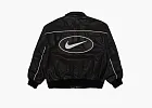 Supreme x Nike Leather Varsity Jacket Black