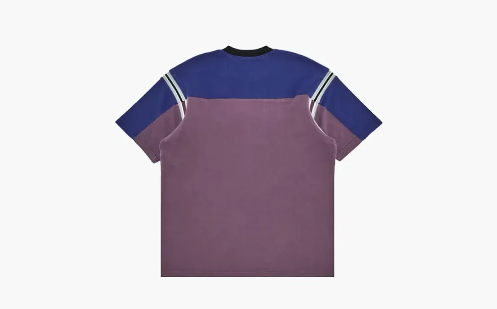 Supreme Split Short-Sleeve Football Top Purple