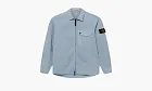 Stone Island Cotton Zipped Jacket Blue