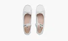 Miu Miu Satin Ballerinas White