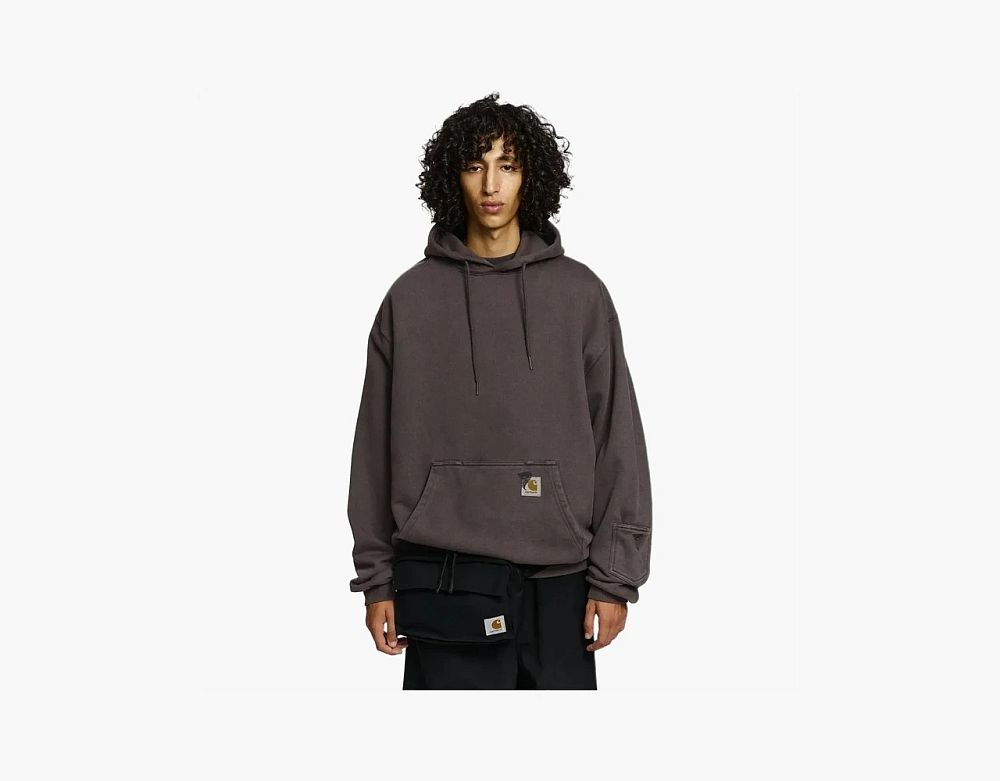 Carhartt WIP x Invincible Pigment Dyed Hoodie Brown