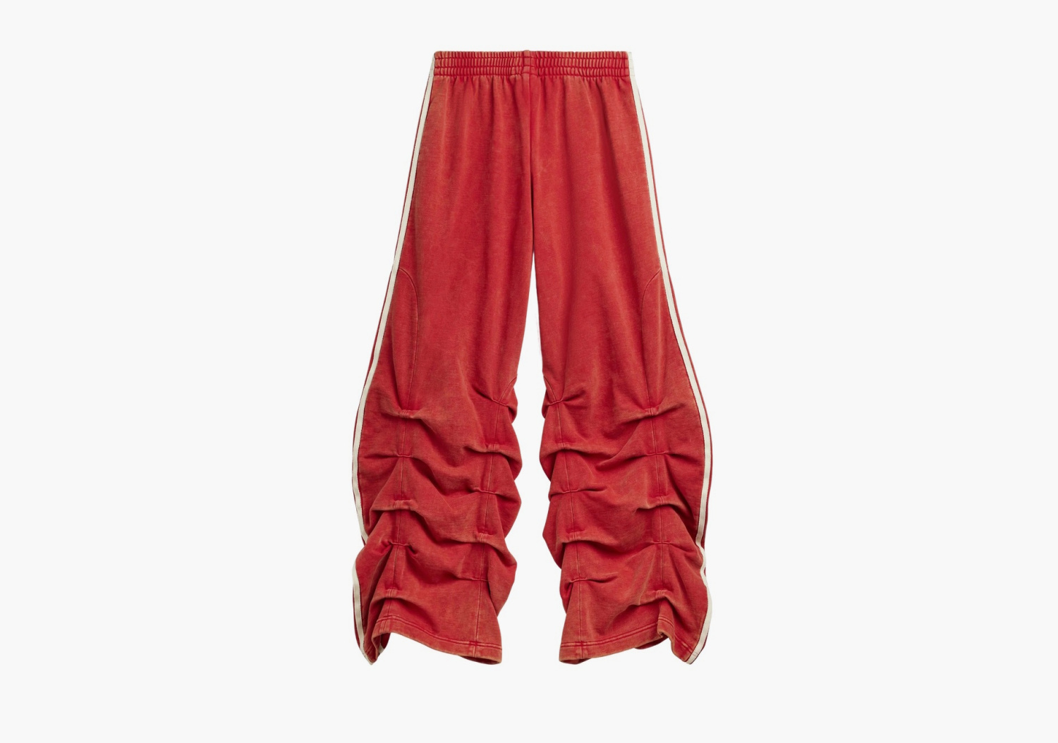 Adidas Originals x Avavav Pleated Track Ruched Pants "Power Red" 
