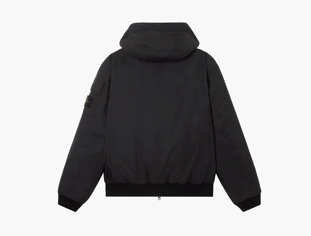 Stone Island Hooded Padded Jacket Black
