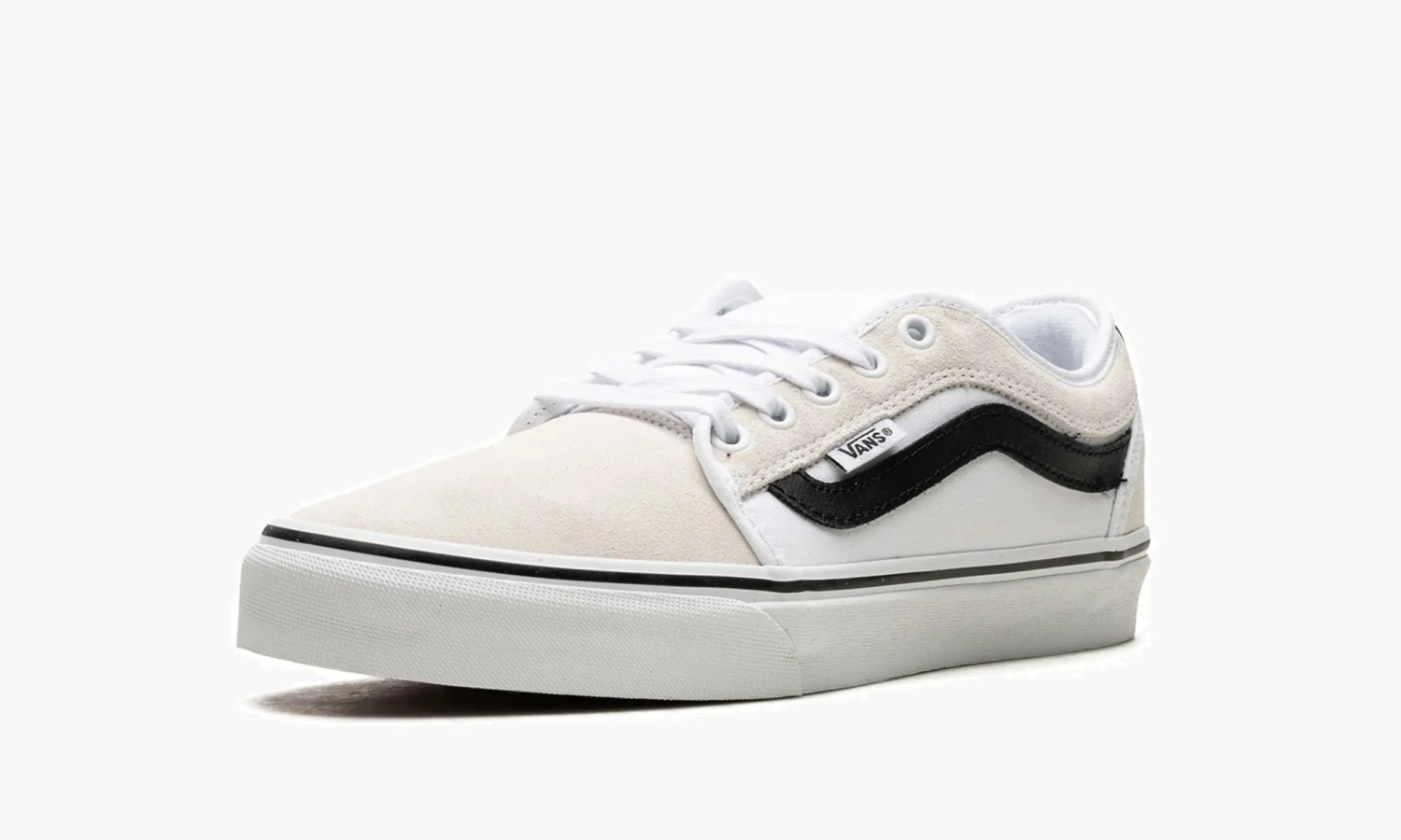 Vans Chukka Low Sidestripe "White / Black" 