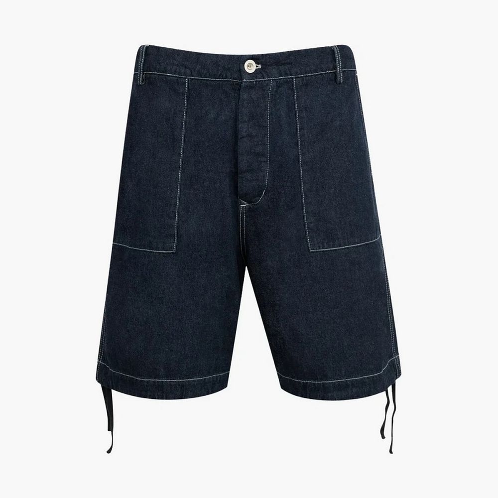 C.P. Company Logo Patch On The Back Shorts Denim