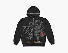Travis Scott Cactus Jack Thorn Graphic Zip Hoodie Black