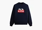 Kith For Peanuts Doghouse Classic Logo Crewneck Sweater Nocturnal