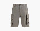 C.P. Company Cotton Gabardine Bermuda Shorts Stone Grey