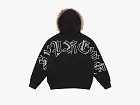 Supreme Faux Fur Zip Up Hooded Sweatshirt Black