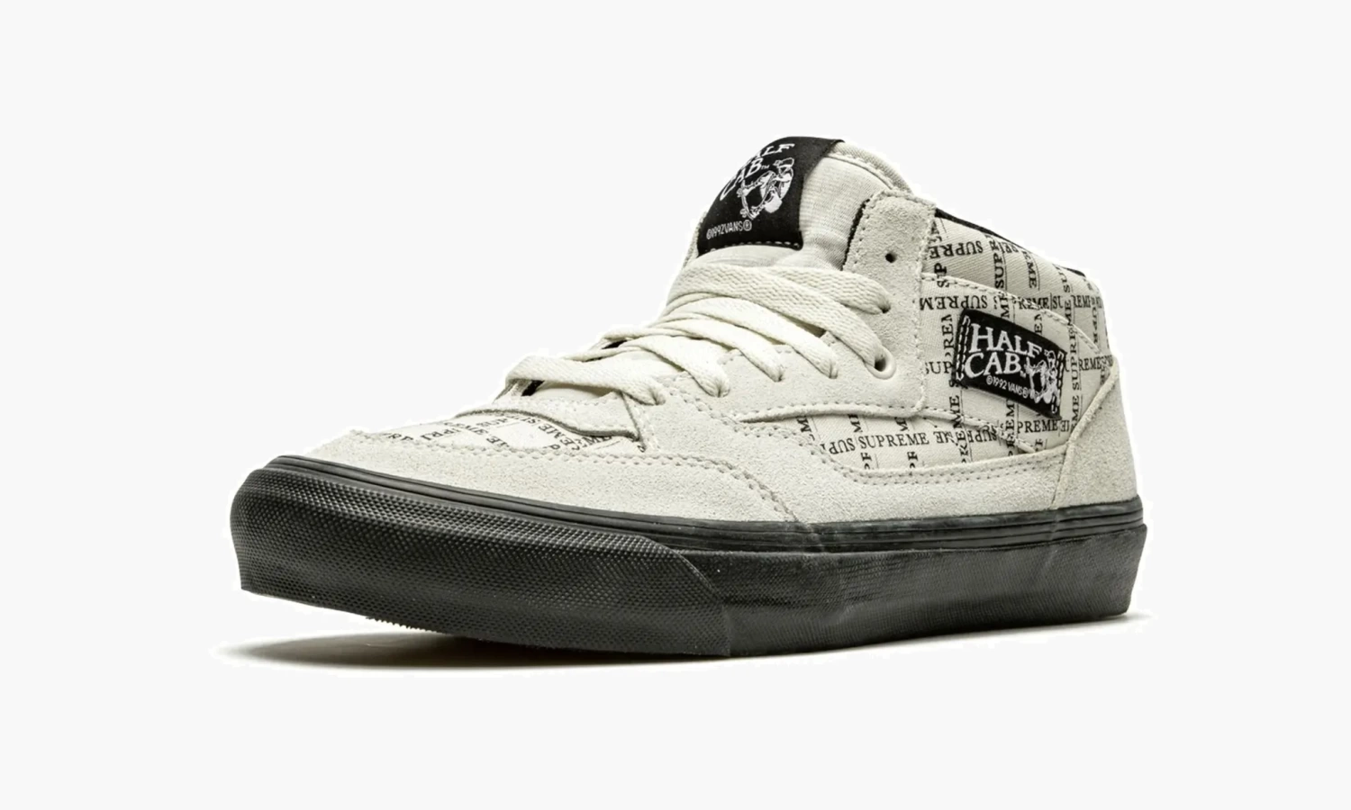 Vans Half Cab Pro Supreme "Supreme - Grid Logo - White" 