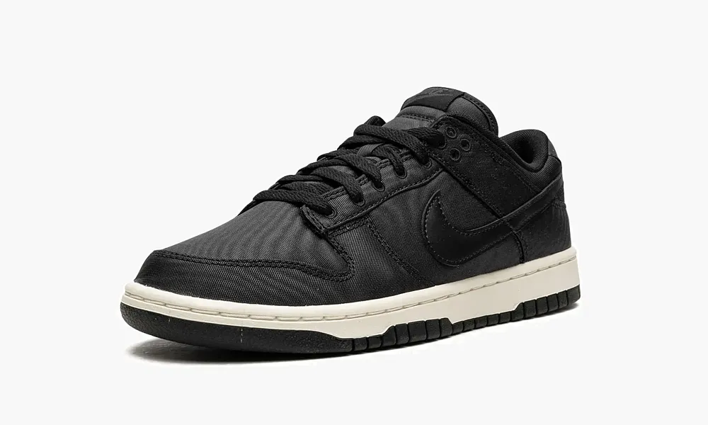 Nike Dunk Low Retro PRM Black Canvas