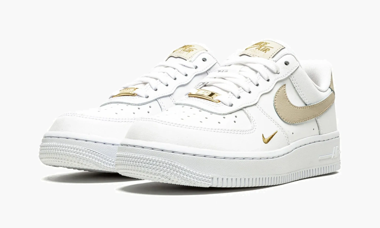 Air Force 1 LO ESSENTIAL MNS WMNS "Toe Swoosh - White / Rattan" 