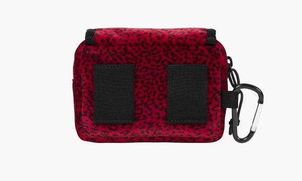 Supreme Velvet Mini Pouch Red Leopard 