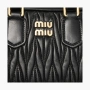 Miu Miu Matelasse nappa with top handle "Black" 