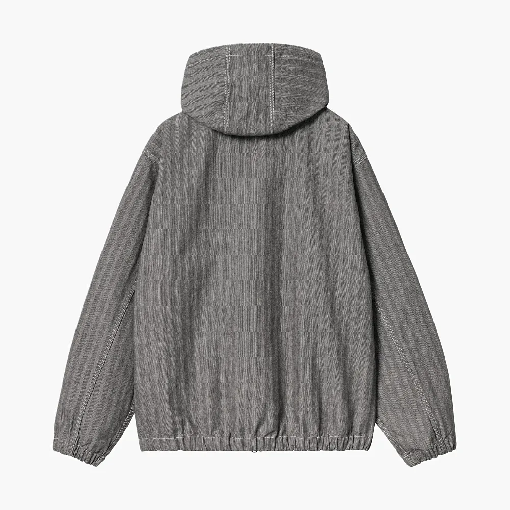 Carhartt WIP Menard Hooded Jacket Grey Herringbone