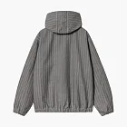 Carhartt WIP Menard Hooded Jacket Grey Herringbone