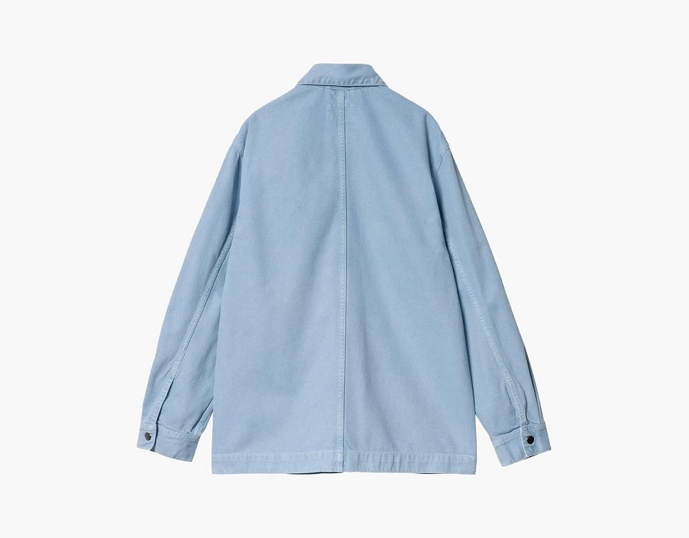 Carhartt WIP Garment-Dyed Garrison Coat Light Blue