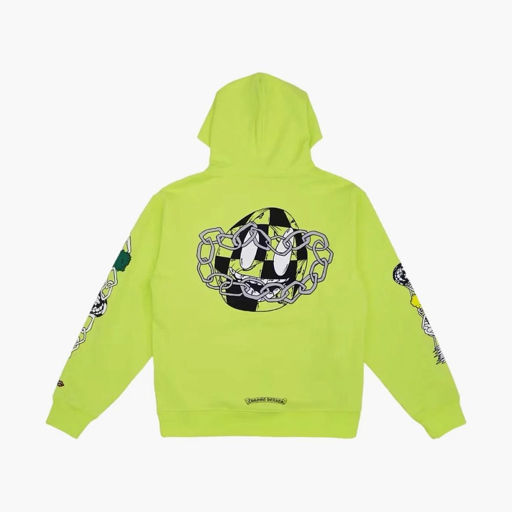 Chrome Hearts Matty Boy Link Hoodie Lime Green