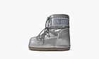 Moon Boot Icon Low Glitter Silver