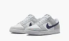 Nike Dunk Low White Grey Navy Aqua Mini Swoosh