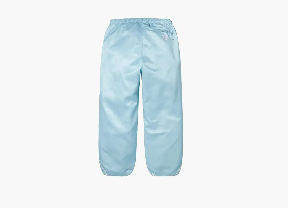 Supreme Satin Track Pant Light Blue