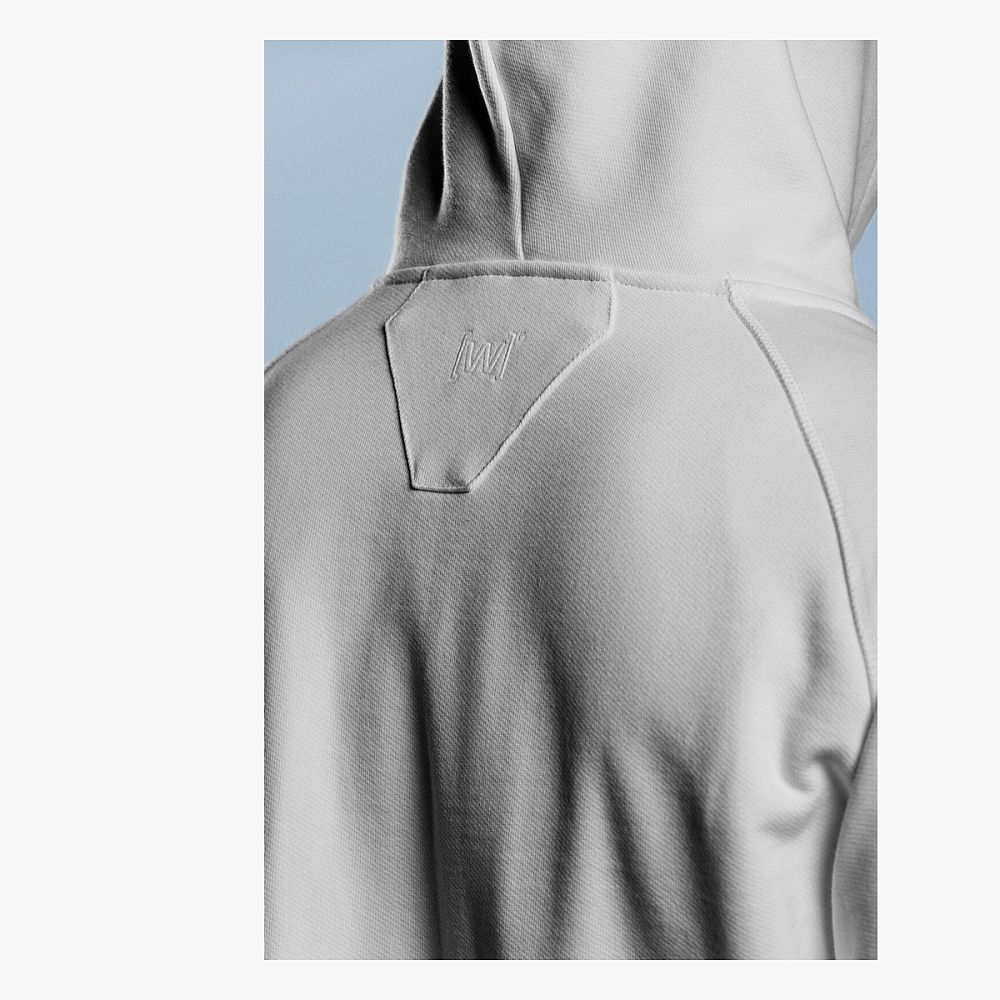 WYSION ZIP HOODIE BONE WHITE