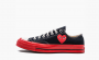 Comme des Garçons Play x Chuck 70 Low "Black Red" 