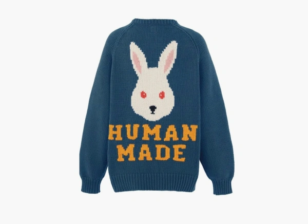 Human Made Raglan Knit Sweater Blue 