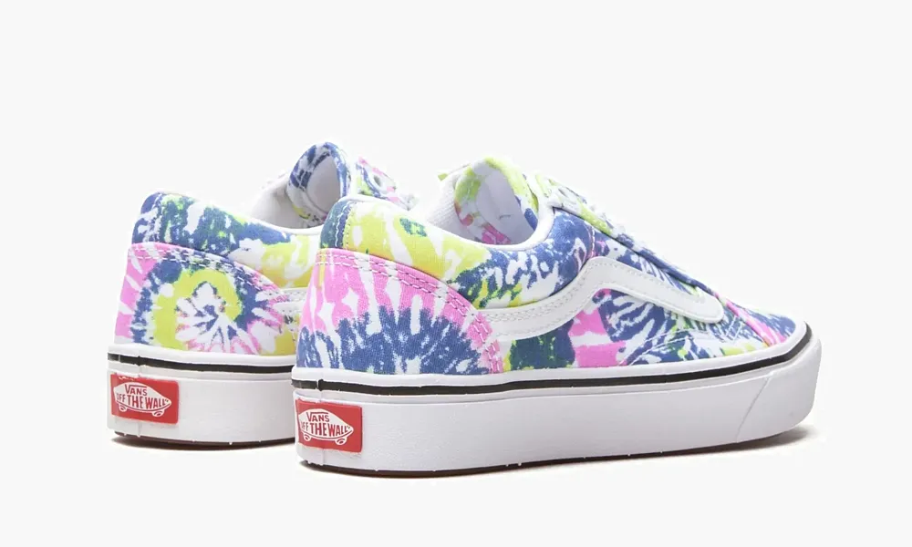 Vans Comfycush Old Skool Platform Tie-dye Yellow