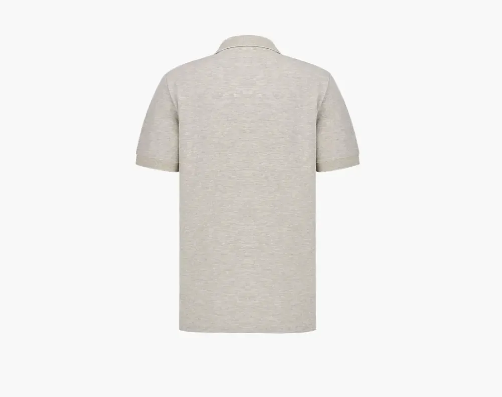 Dior CD Icon Polo Shirt Gray