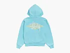 Stussy Basic Diamond Zip Hoodie Teal