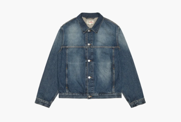 Stussy Trucker Jacket Vintage Denim  Indigo 