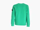 Stone Island Brushed Cotton Fleece Crewneck Sweatshirt Green