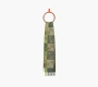 Loewe Scarf in Wool and Cashmere Bottle Green/Khaki 