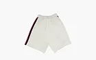 Gucci x The North Face Web Print Cotton Shorts Ivory White