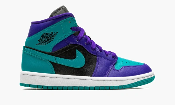Air Jordan 1 Mid WMNS Black Grape 