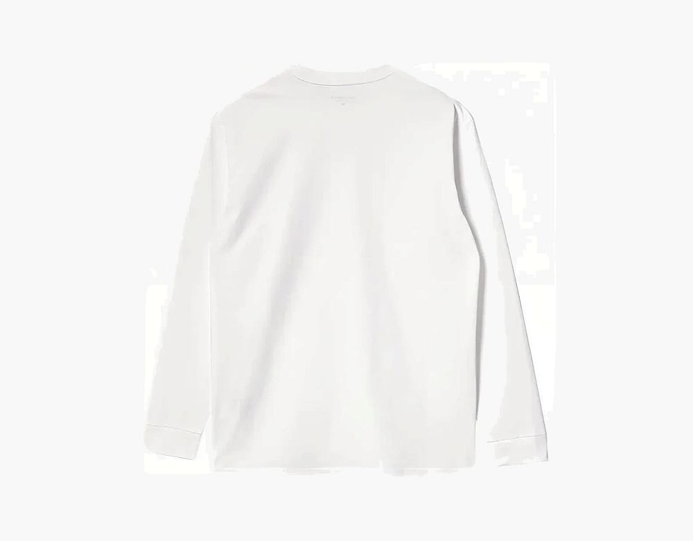 Carhartt WIP Chase Logo Long Sleeve Off-White