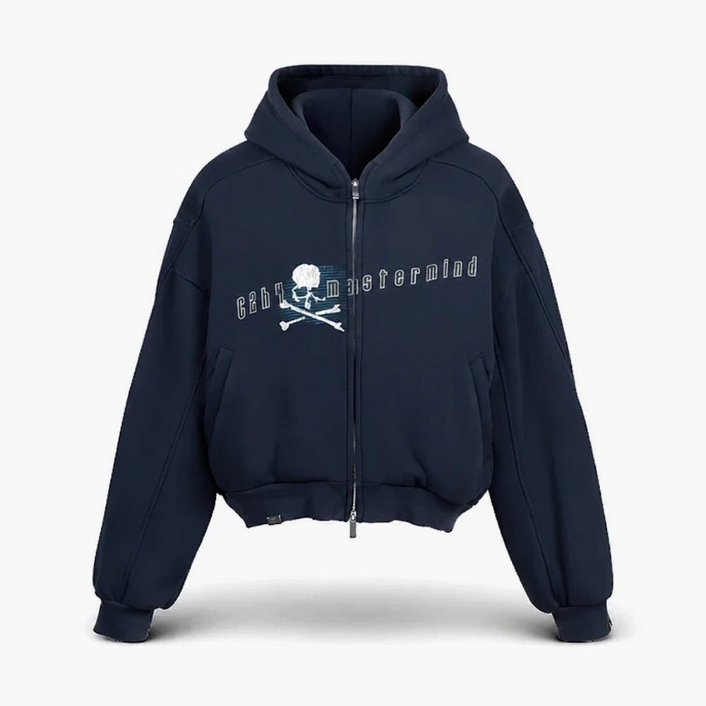 Худи C2H4 x Mastermind Japan Profile Zip Mist Navy