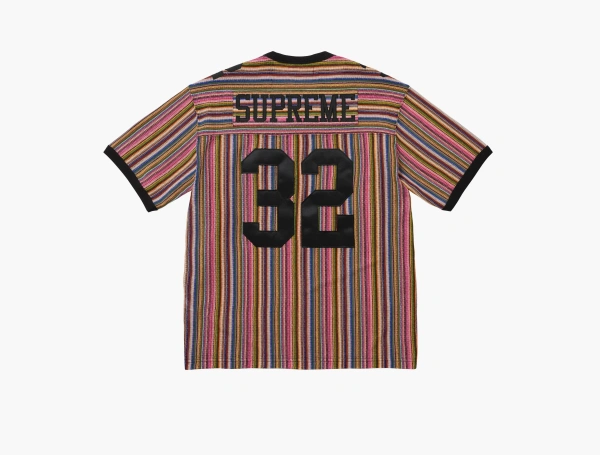 Supreme Open Knit Football Top  Multicolor 