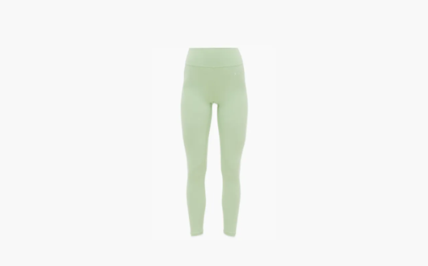 Sporty & Rich Green Runner Script Leggings Apple Green 