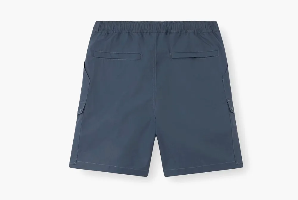 Stone Island All-Weather Cotton Canvas S.I.Ghost Shorts Slate Blue