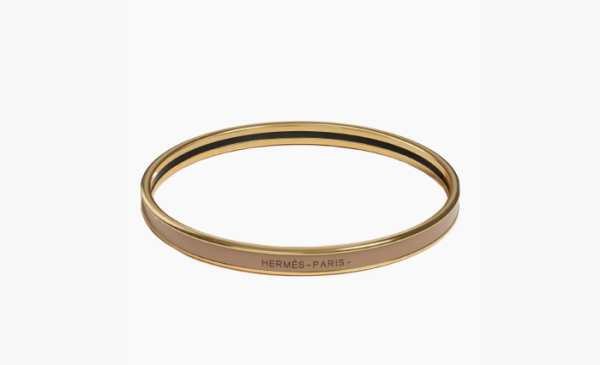 Hermès enamel bracelet Gold 