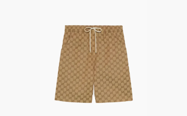 Gucci x The North Face Web Print Cotton Shorts Beige 