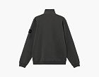 Stone Island Malfile Fleece Old Effect Track Jacket Charcoal Grey